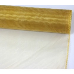 Organza zlatá obšitá 36cmOrganzový pás, šíře 40 cm - zlatá