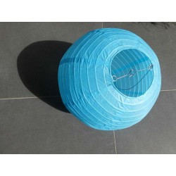 Lampion papírový kulatý 40cm - modráLampion papírový kulatý 20cm - modrá