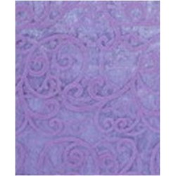 Organzový ubrus levandulový 150x300mmOrganza ornament mdro-fialová