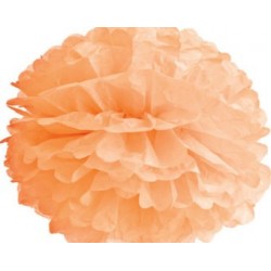 POMPOM světle oranžová  20cm - květina z hedvábného papíruPOMPOM světle oranžová  20cm - květina z hedvábného papíru