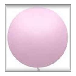 Obří balónek  "Růžová metalická"Obří balónek  "Růžová"